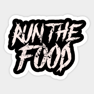 Run the Food Sticker